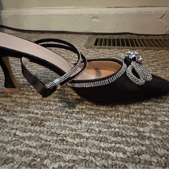 Wedding shoes size 9 never worn , black and white - Picture 6 of 7